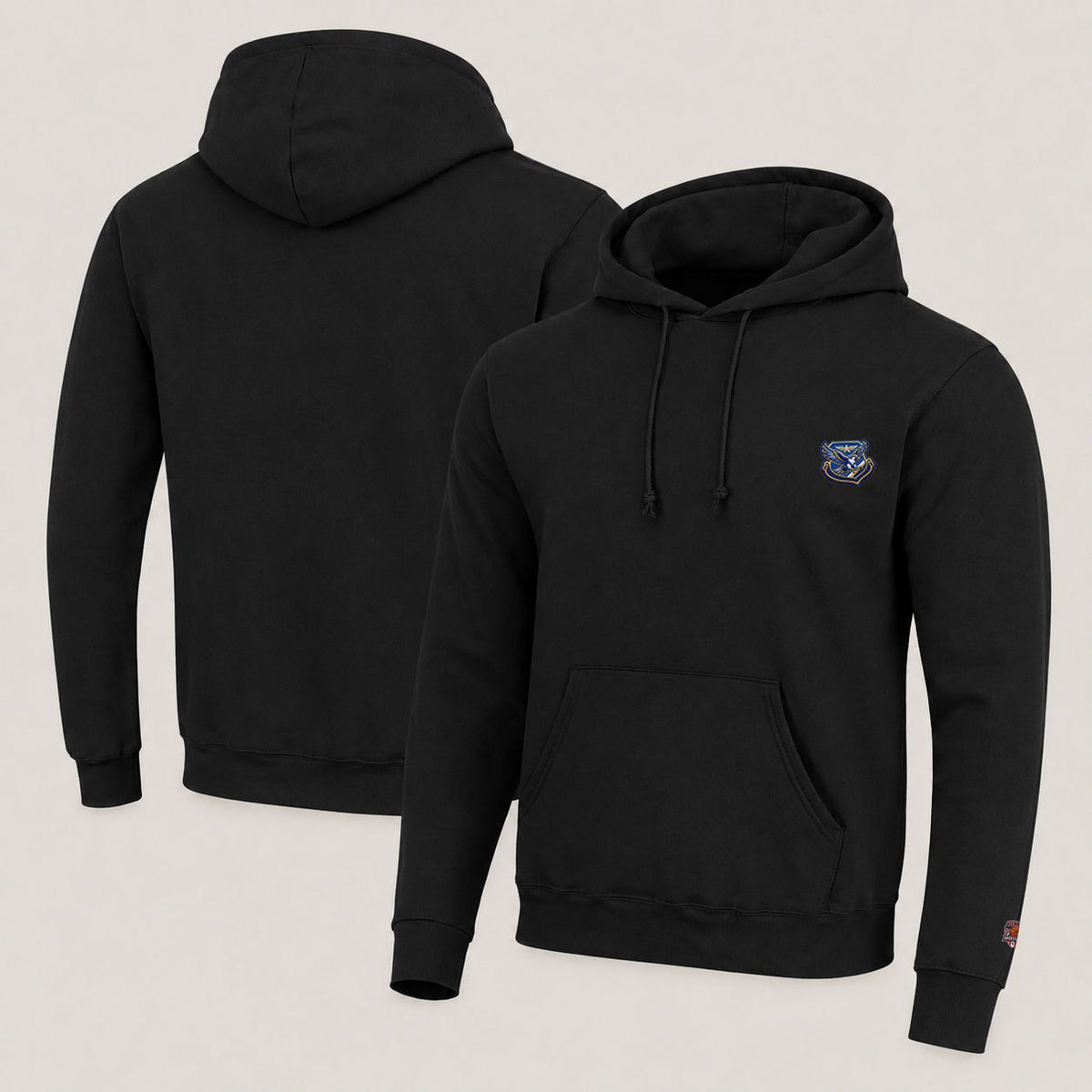 001 Air Force Falcons Pullover Hoodie - Embroidered Logo Fleece Sweatshirt