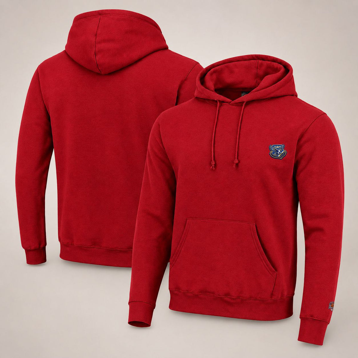 001 Air Force Falcons Pullover Hoodie - Embroidered Logo Fleece Sweatshirt