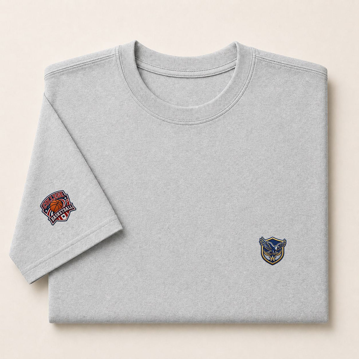 001 Air Force Falcons Embroidered Logo Puff Embroidered Logo T-Shirt - Unisex Short Sleeve Tee