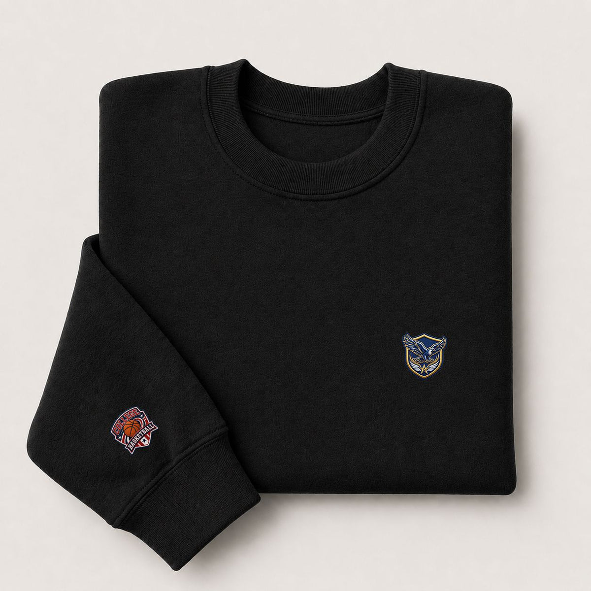 001 Air Force Falcons Embroidered Logo Crewneck Sweatshirt - Unisex Adult Pullover