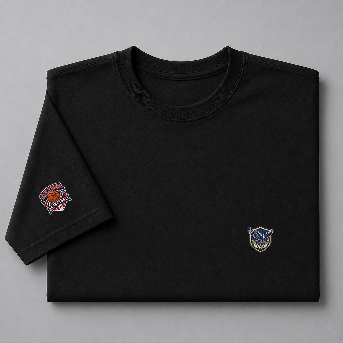 001 Air Force Falcons Embroidered Logo Puff Embroidered Logo T-Shirt - Unisex Short Sleeve Tee