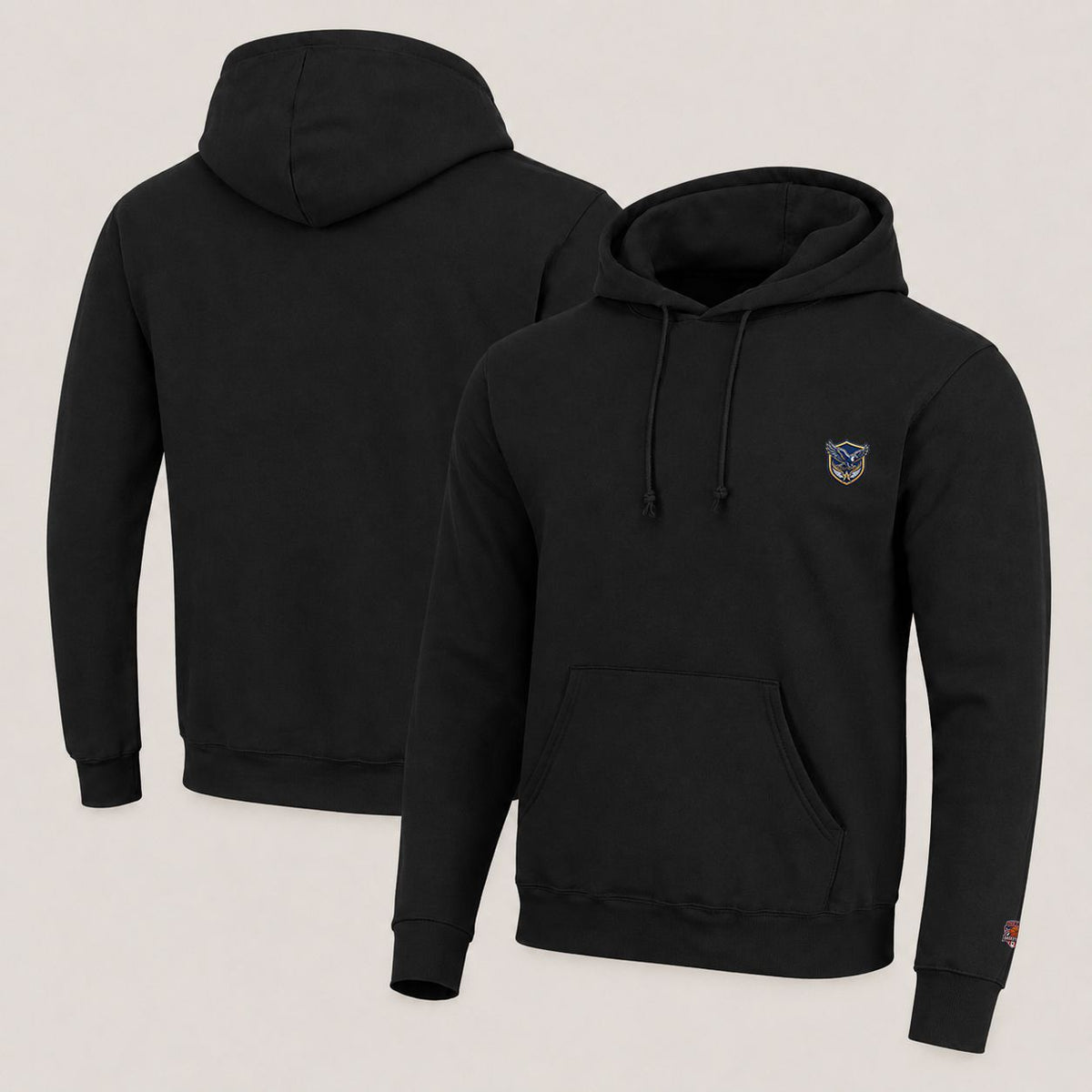 001 Air Force Falcons Pullover Hoodie - Embroidered Logo Fleece Sweatshirt