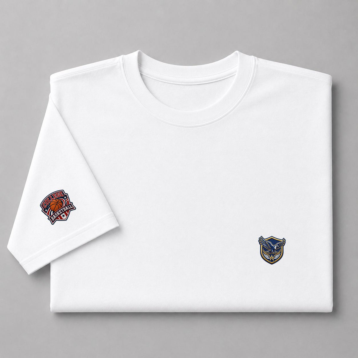 001 Air Force Falcons Embroidered Logo Puff Embroidered Logo T-Shirt - Unisex Short Sleeve Tee