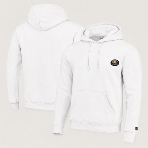 001 Anaheim Ducks Pullover Hoodie - Embroidered Logo Fleece Sweatshirt