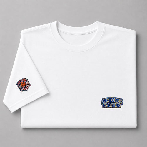 002 Air Force Falcons Embroidered Logo Puff Embroidered Logo T-Shirt - Unisex Short Sleeve Tee