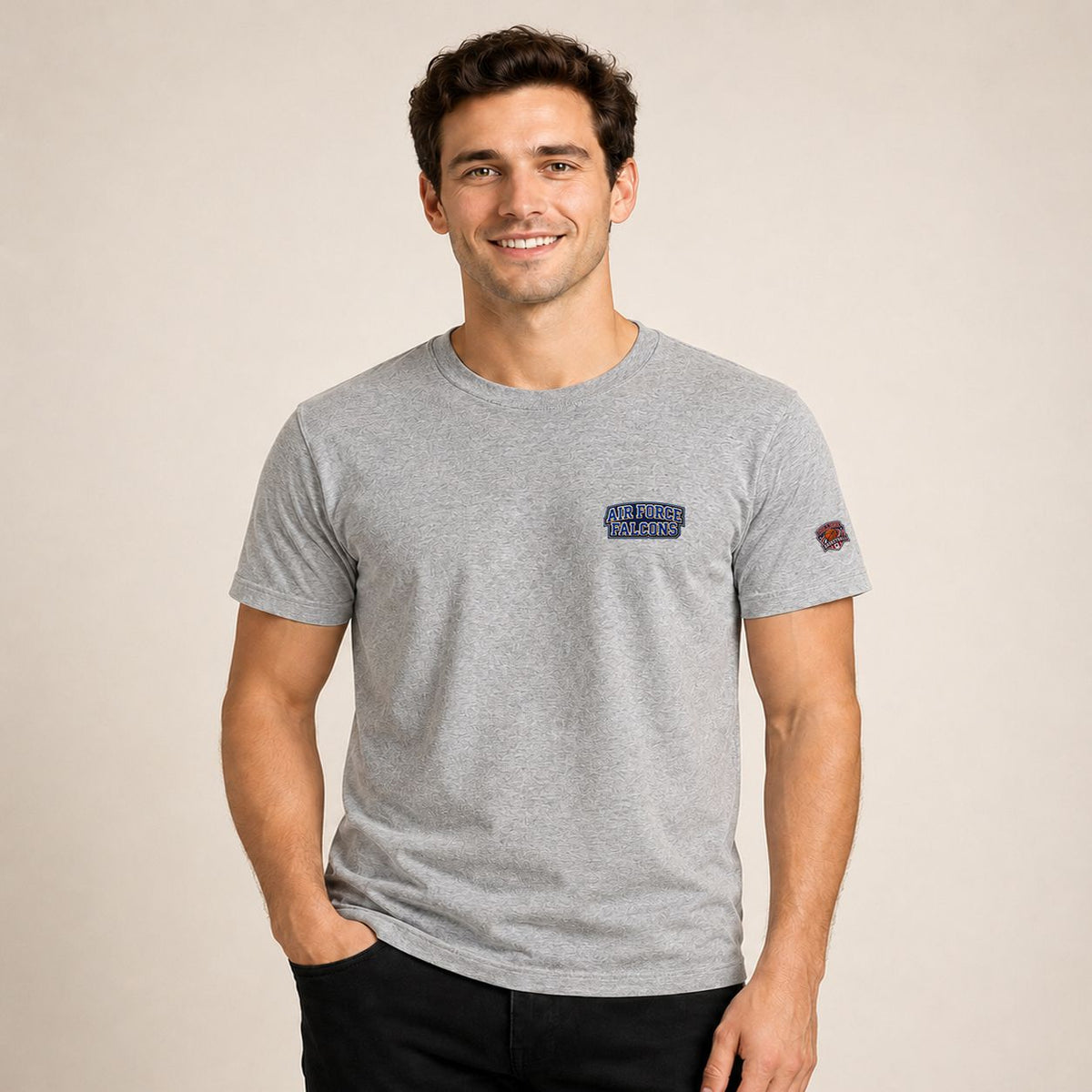 002 Air Force Falcons Embroidered Logo Puff Embroidered Logo T-Shirt - Unisex Short Sleeve Tee