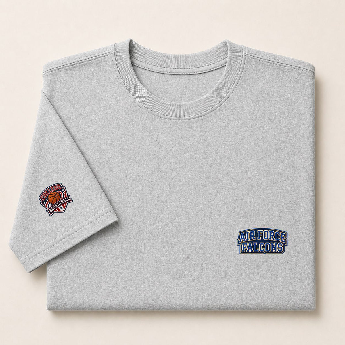 002 Air Force Falcons Embroidered Logo Puff Embroidered Logo T-Shirt - Unisex Short Sleeve Tee
