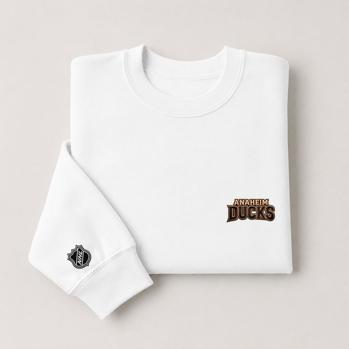 002 Anaheim Ducks Crewneck Sweatshirt - Unisex Adult Pullover