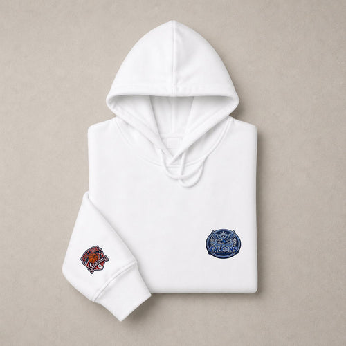 003 Air Force Falcons Pullover Hoodie - Embroidered Logo Fleece Sweatshirt