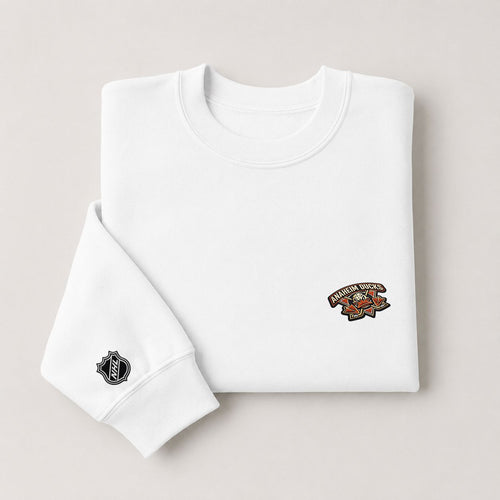 003 Anaheim Ducks Crewneck Sweatshirt - Unisex Adult Pullover