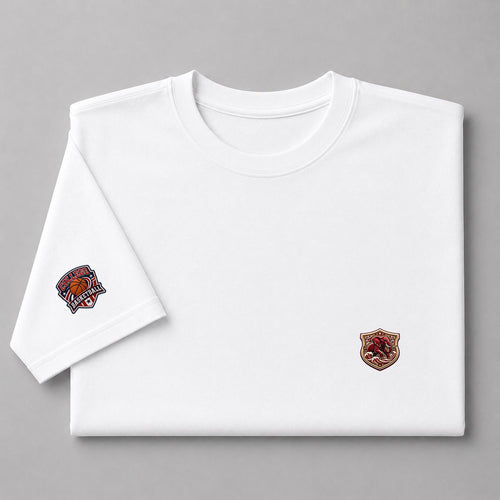 004 Alabama Crimson Tide Embroidered Logo Puff Embroidered Logo T-Shirt - Unisex Short Sleeve Tee