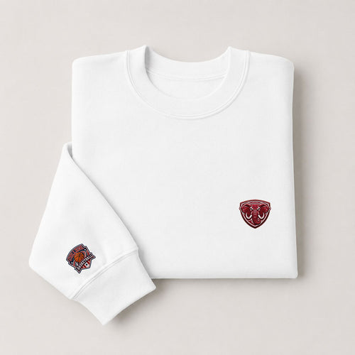 004 Alabama Crimson Tide Embroidered Logo Crewneck Sweatshirt - Unisex Adult Pullover