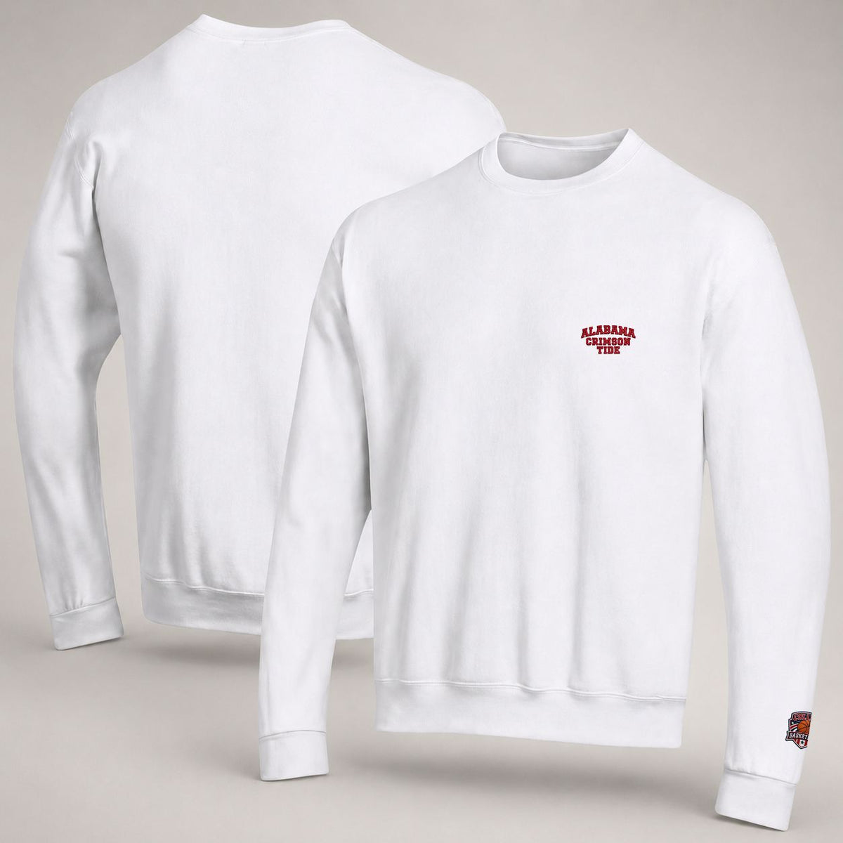 005 Alabama Crimson Tide Embroidered Logo Crewneck Sweatshirt - Unisex Adult Pullover