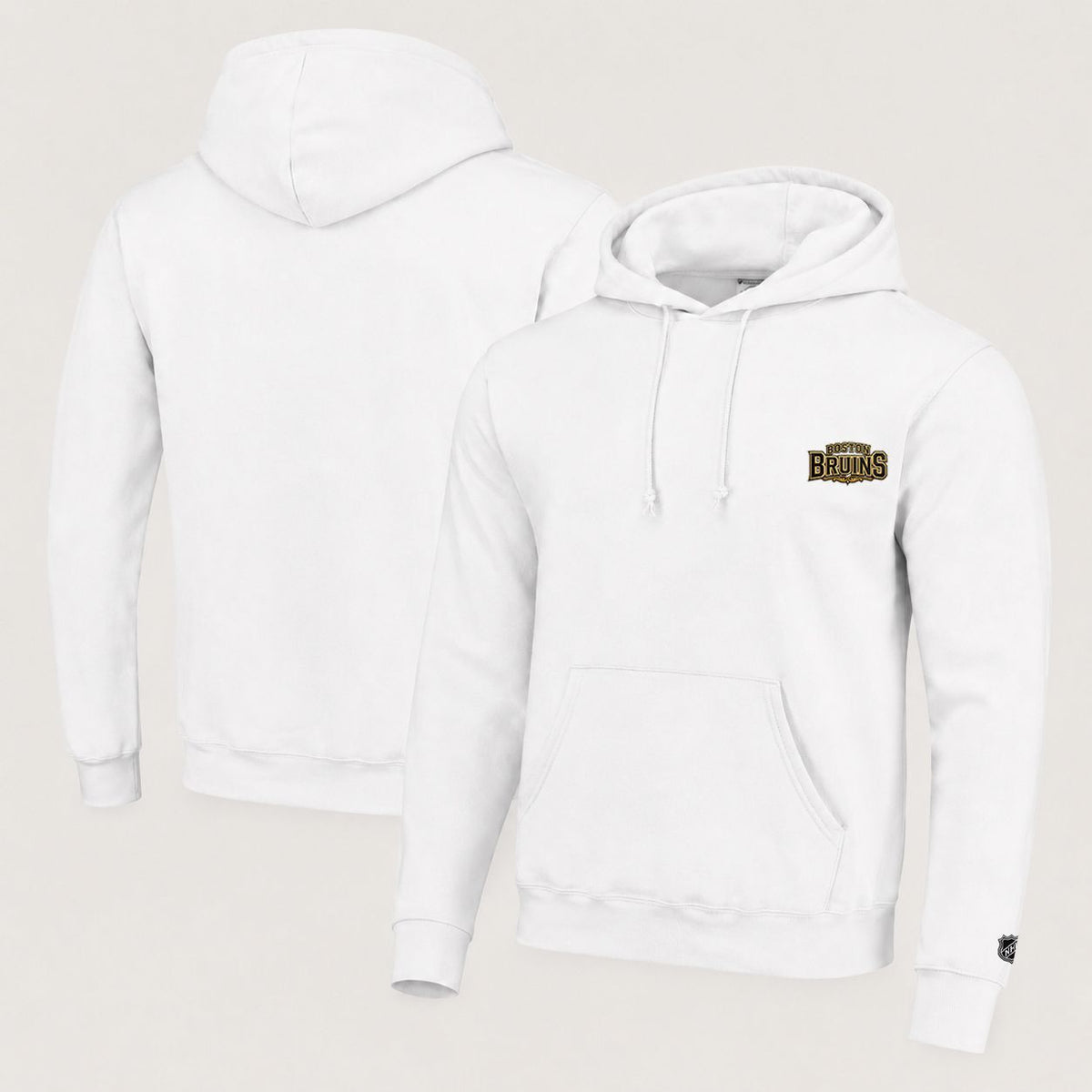 005 Boston Bruins Pullover Hoodie - Embroidered Logo Fleece Sweatshirt