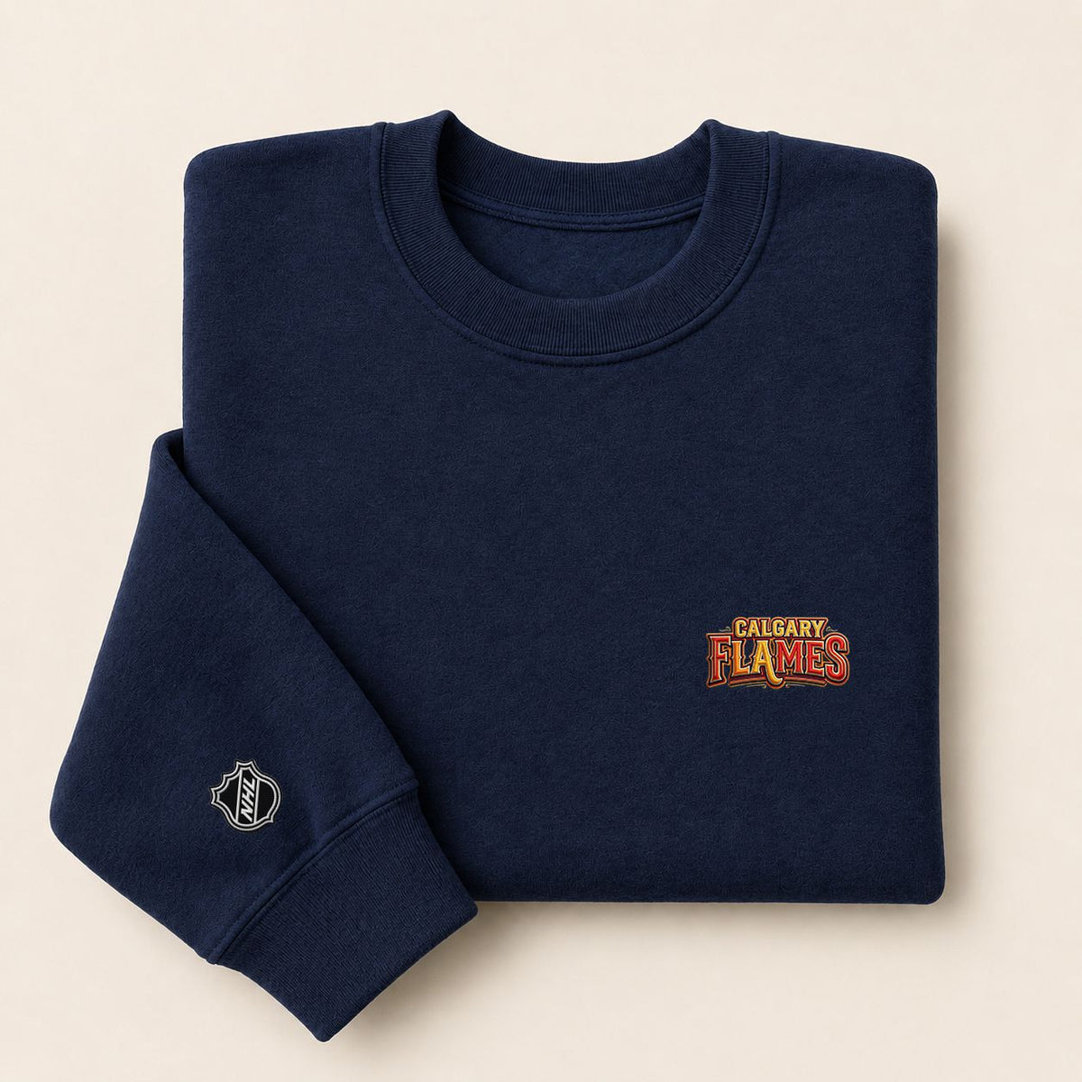 011 Calgary Flames Crewneck Sweatshirt - Unisex Adult Pullover