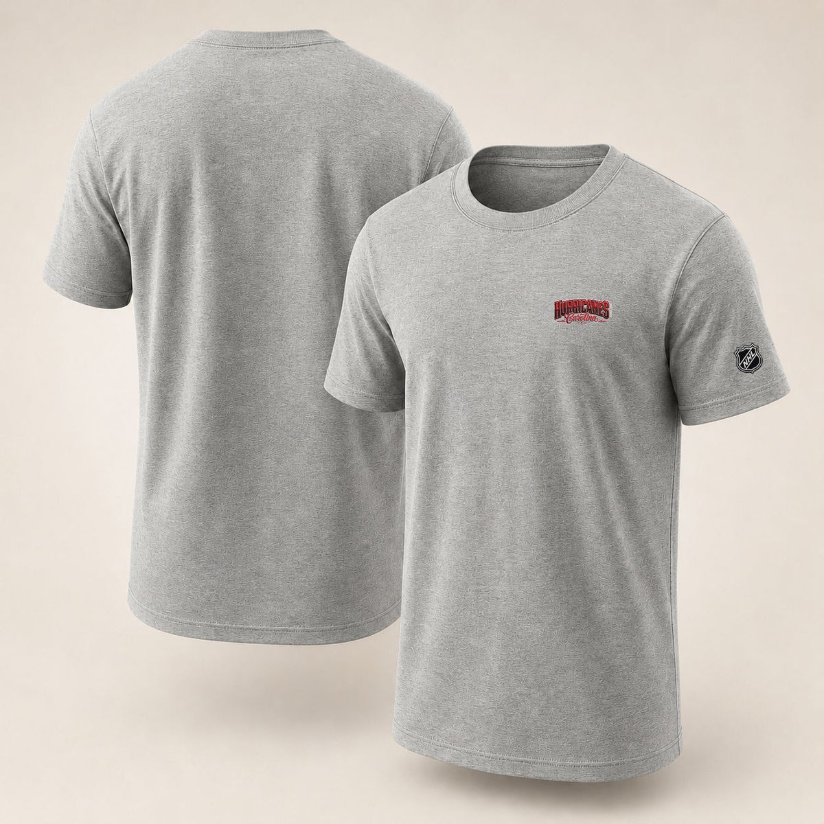 014 Carolina Hurricanes Puff Embroidered Logo T-Shirt - Unisex Short Sleeve Tee