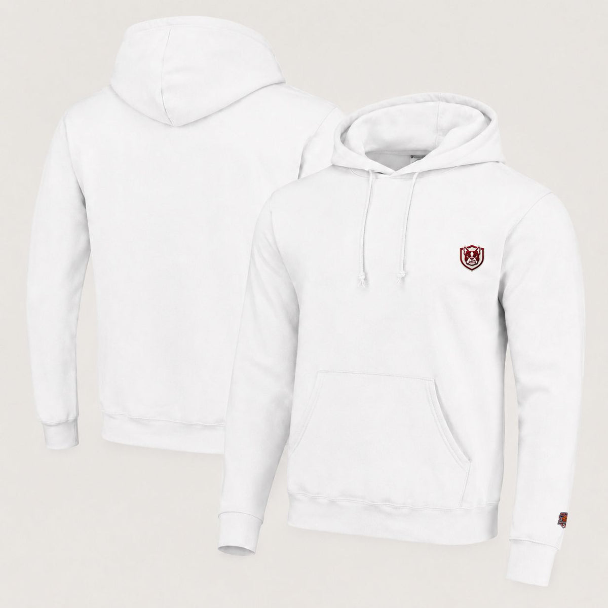 022 Boston University Pullover Hoodie - Embroidered Logo Fleece Sweatshirt
