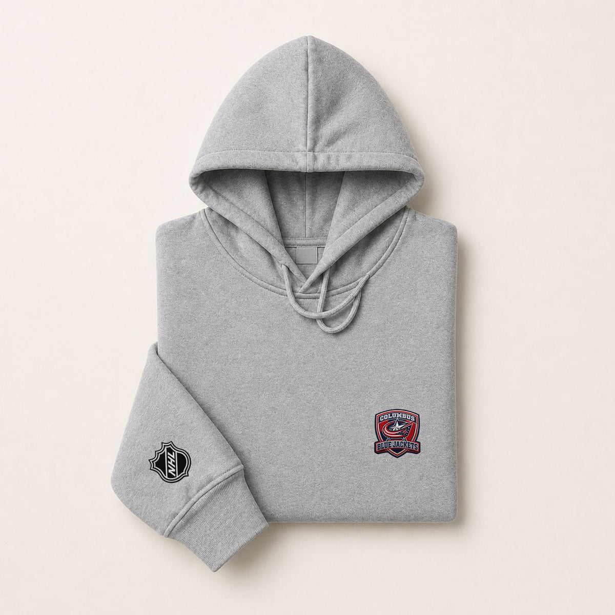 024 Columbus Blue Jackets Pullover Hoodie - Embroidered Logo Fleece Sweatshirt