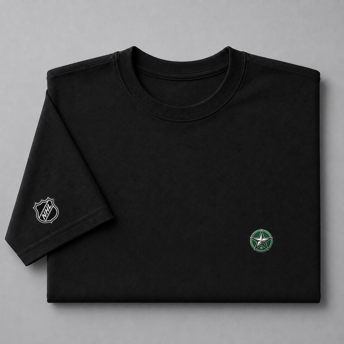 025 Dallas Stars Puff Embroidered Logo T-Shirt - Unisex Short Sleeve Tee