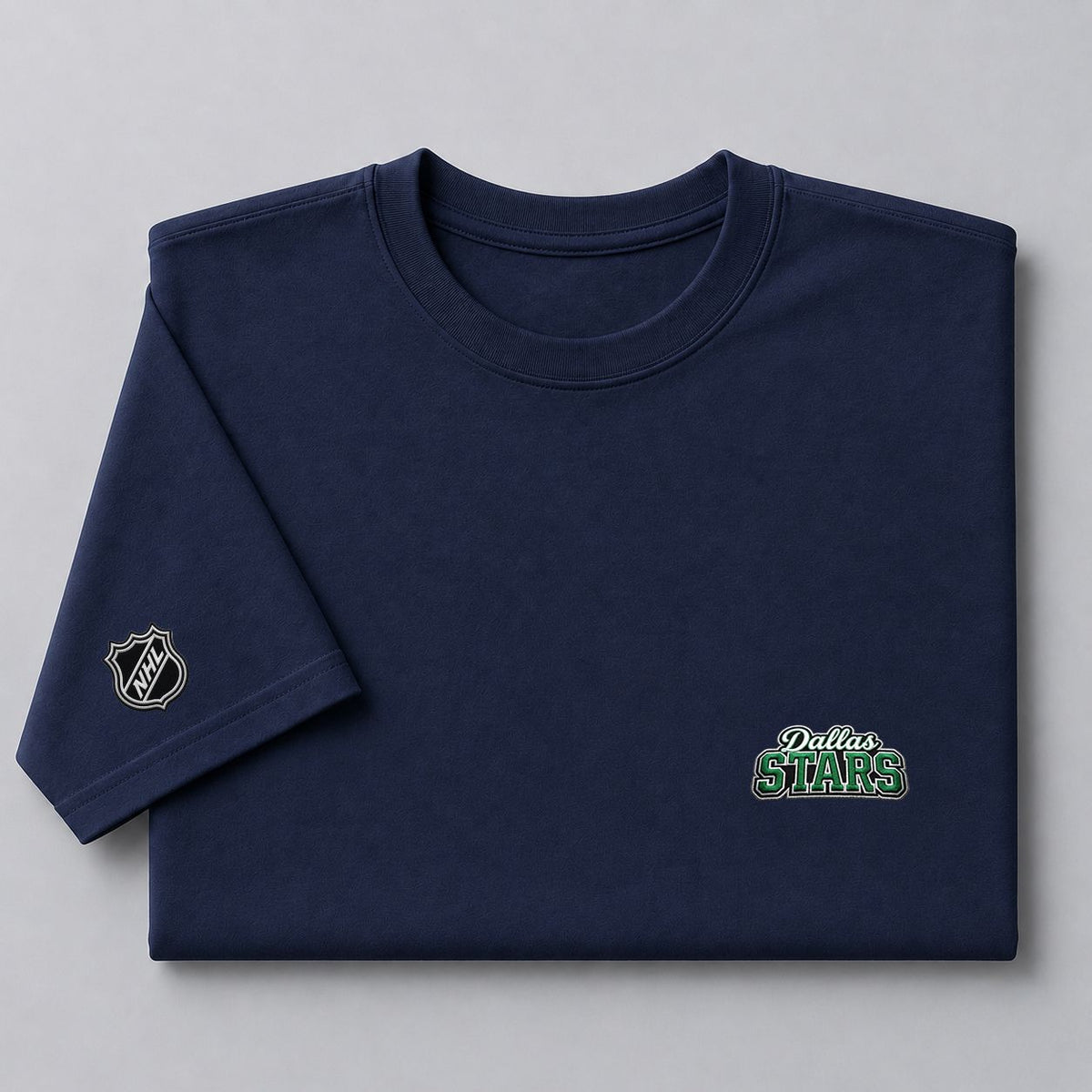 026 Dallas Stars Puff Embroidered Logo T-Shirt - Unisex Short Sleeve Tee