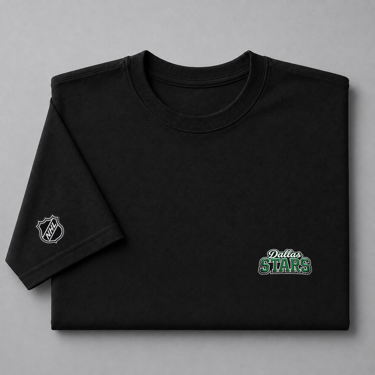 026 Dallas Stars Puff Embroidered Logo T-Shirt - Unisex Short Sleeve Tee
