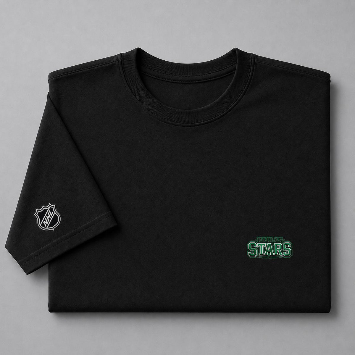 026 Dallas Stars Puff Embroidered Logo T-Shirt - Unisex Short Sleeve Tee