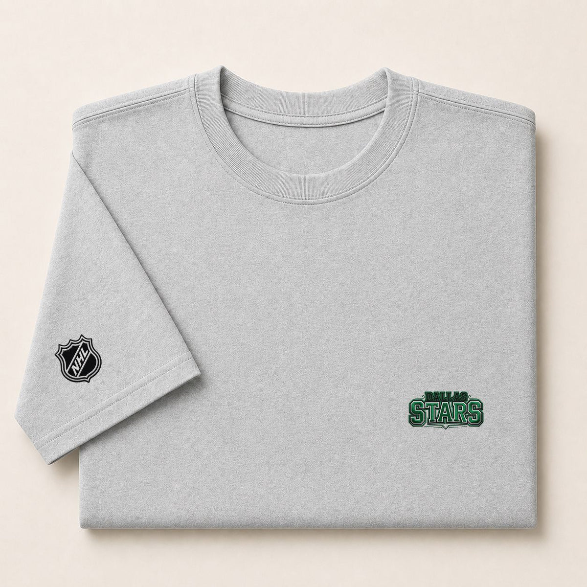 026 Dallas Stars Puff Embroidered Logo T-Shirt - Unisex Short Sleeve Tee