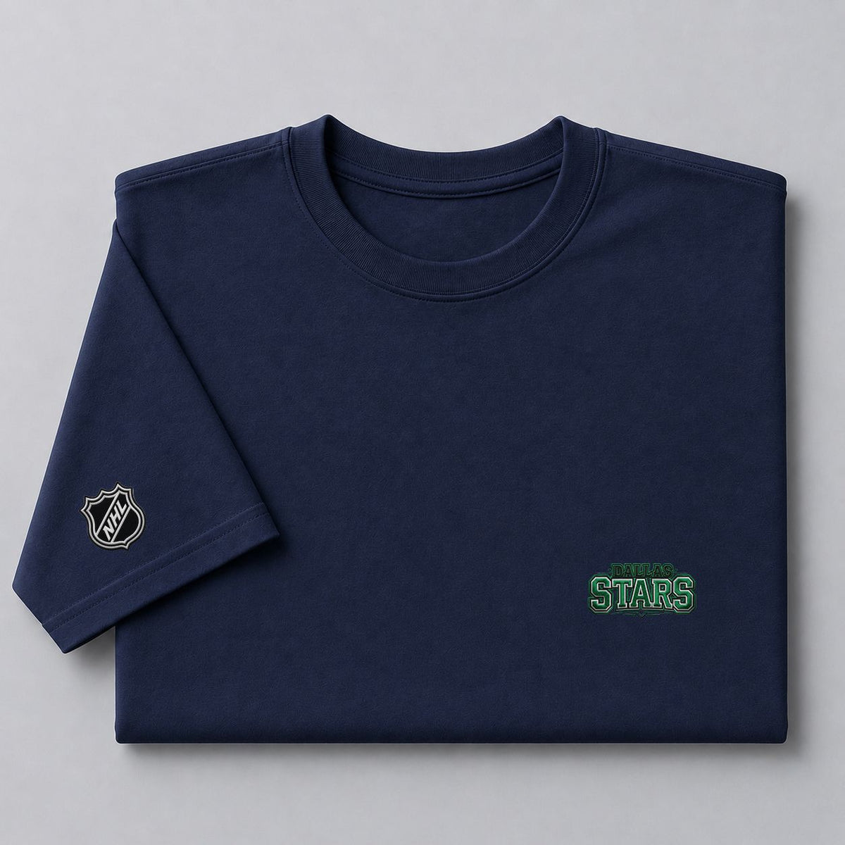 026 Dallas Stars Puff Embroidered Logo T-Shirt - Unisex Short Sleeve Tee