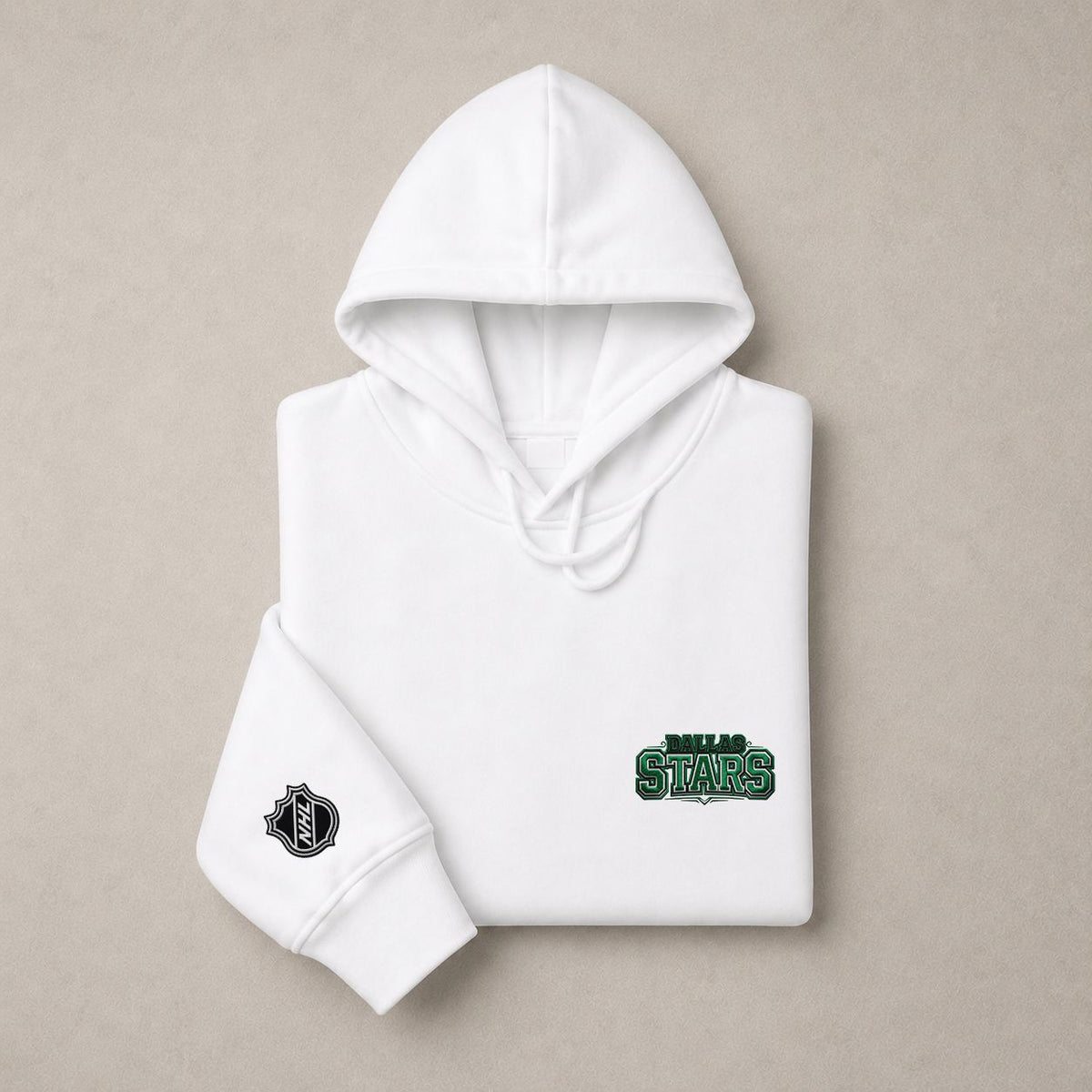 026 Dallas Stars Pullover Hoodie - Embroidered Logo Fleece Sweatshirt