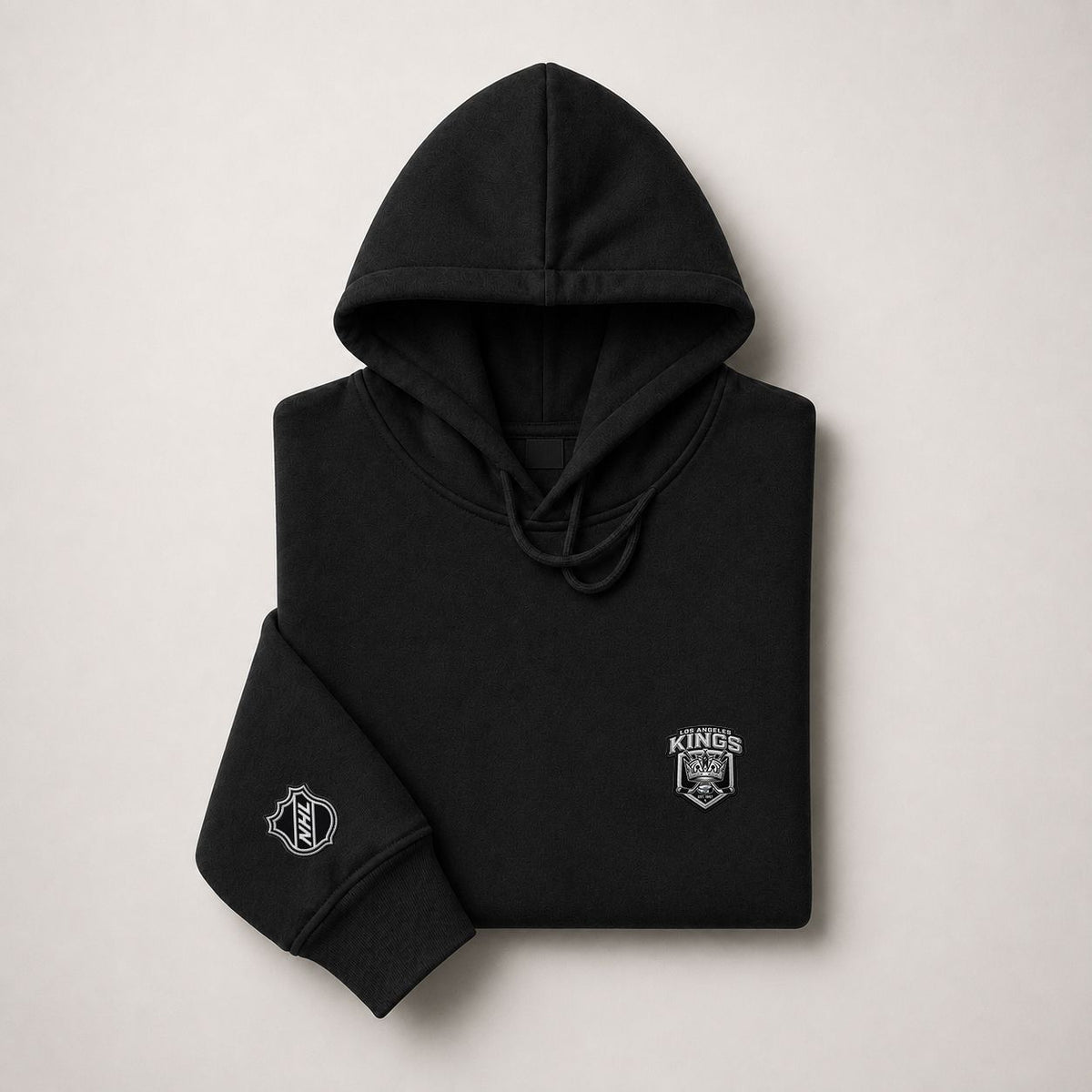 039 Los Angeles Kings Pullover Hoodie - Embroidered Logo Fleece Sweatshirt