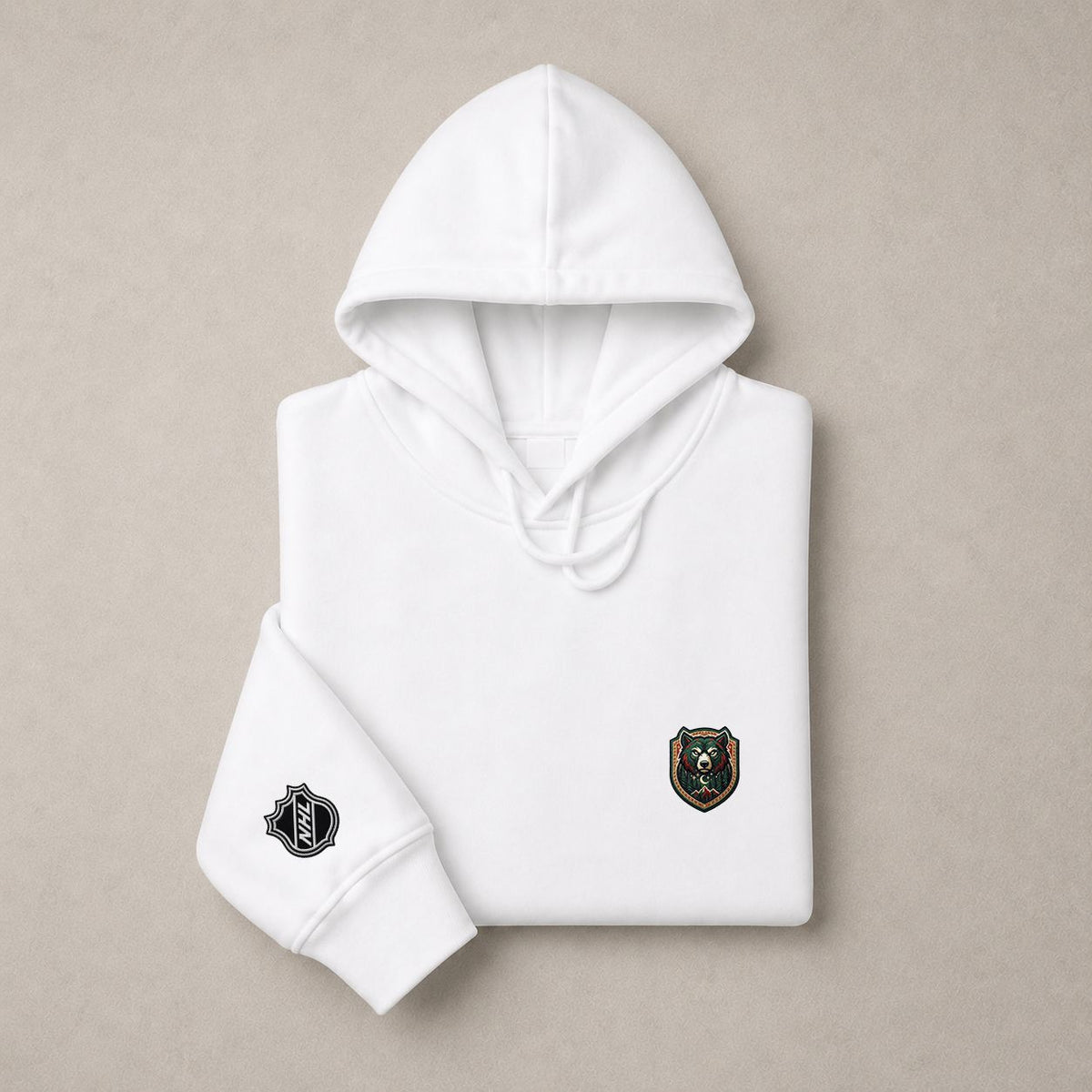 040 Minnesota Wild Pullover Hoodie - Embroidered Logo Fleece Sweatshirt