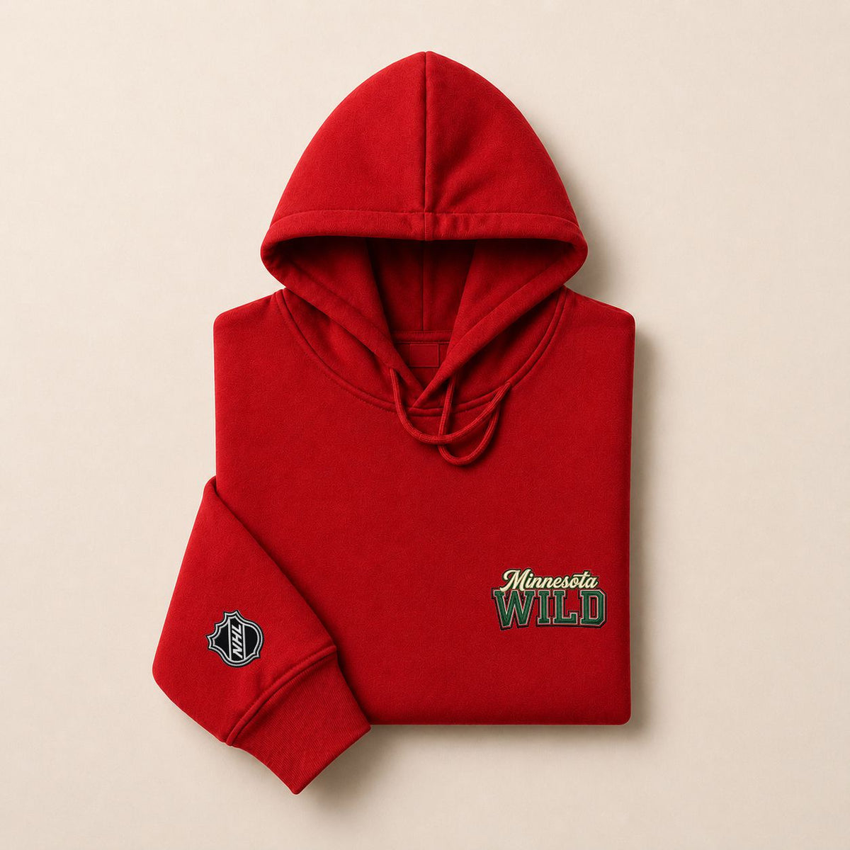 041 Minnesota Wild Pullover Hoodie - Embroidered Logo Fleece Sweatshirt