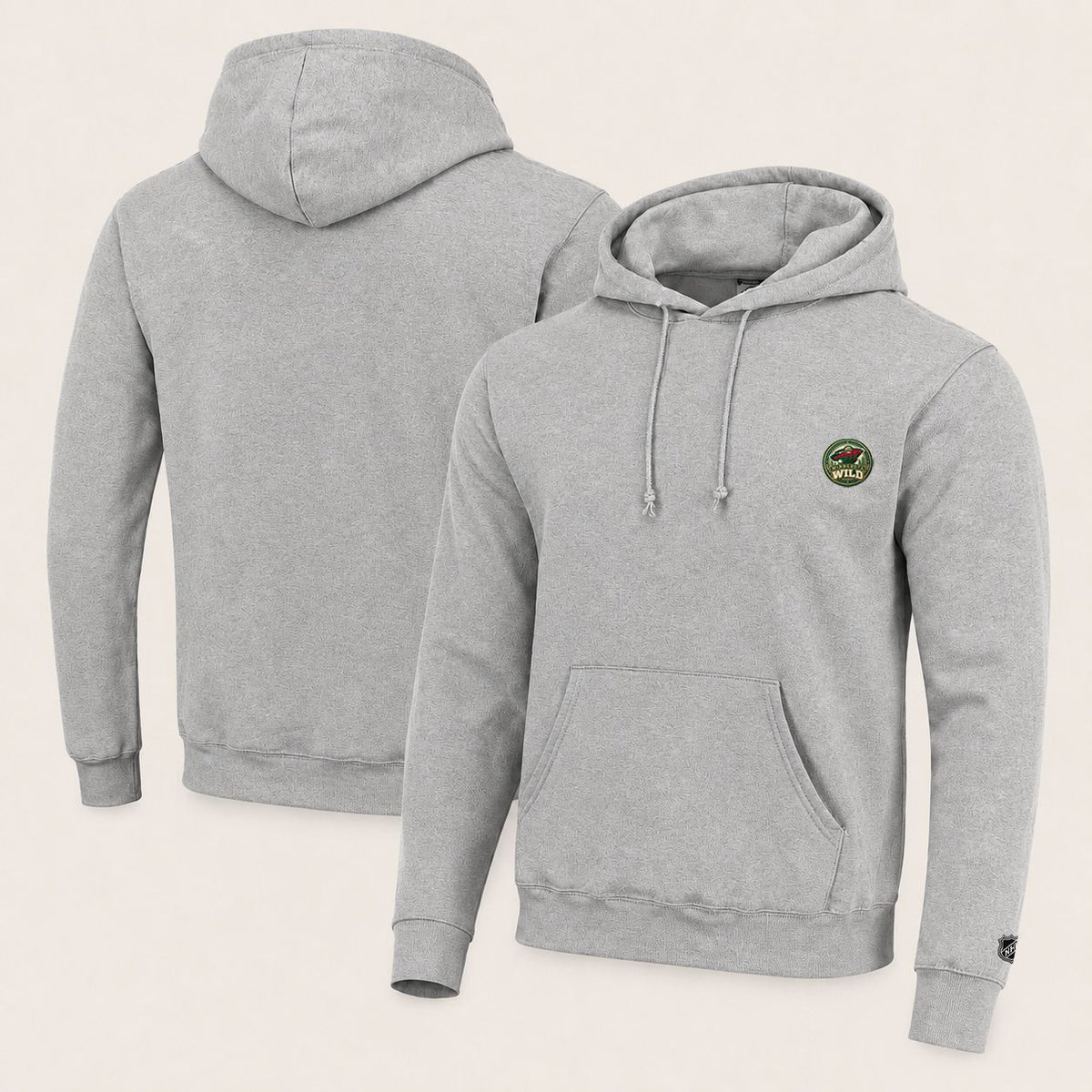 042 Minnesota Wild Pullover Hoodie - Embroidered Logo Fleece Sweatshirt