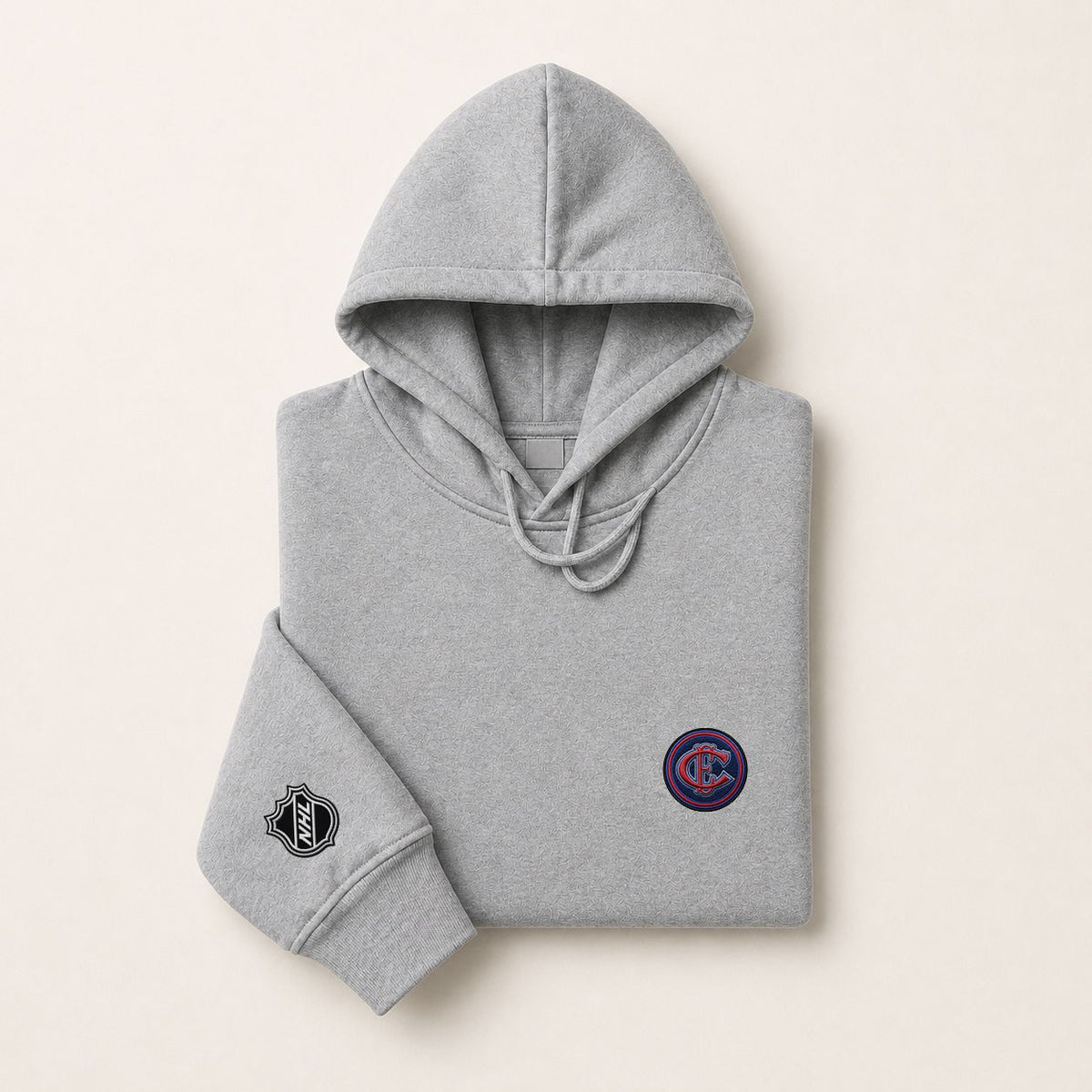 043 Montreal Canadiens Pullover Hoodie - Embroidered Logo Fleece Sweatshirt