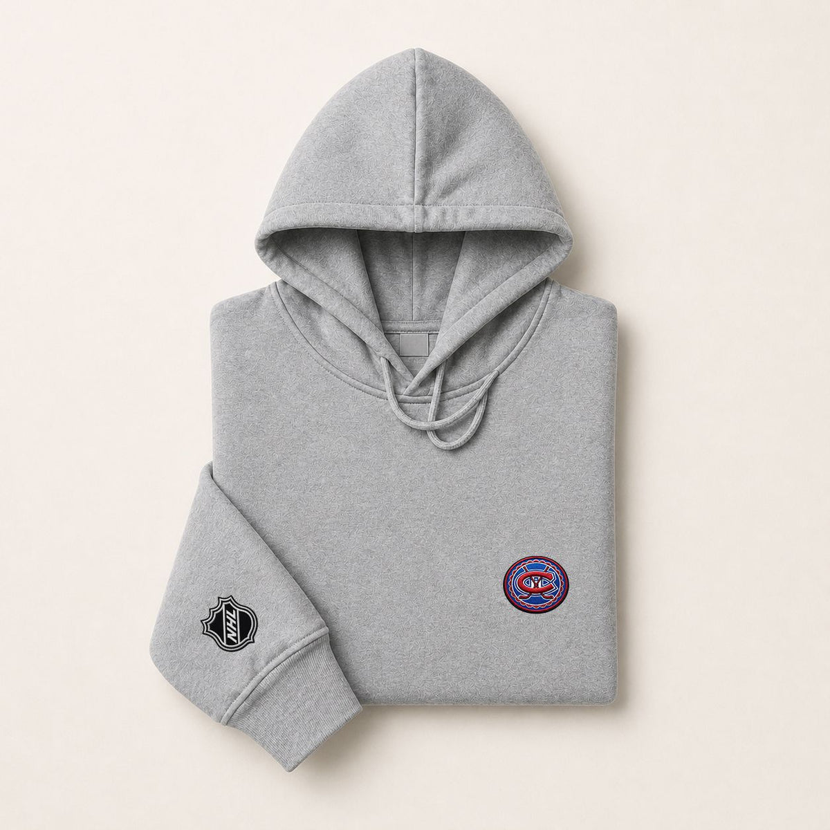 043 Montreal Canadiens Pullover Hoodie - Embroidered Logo Fleece Sweatshirt