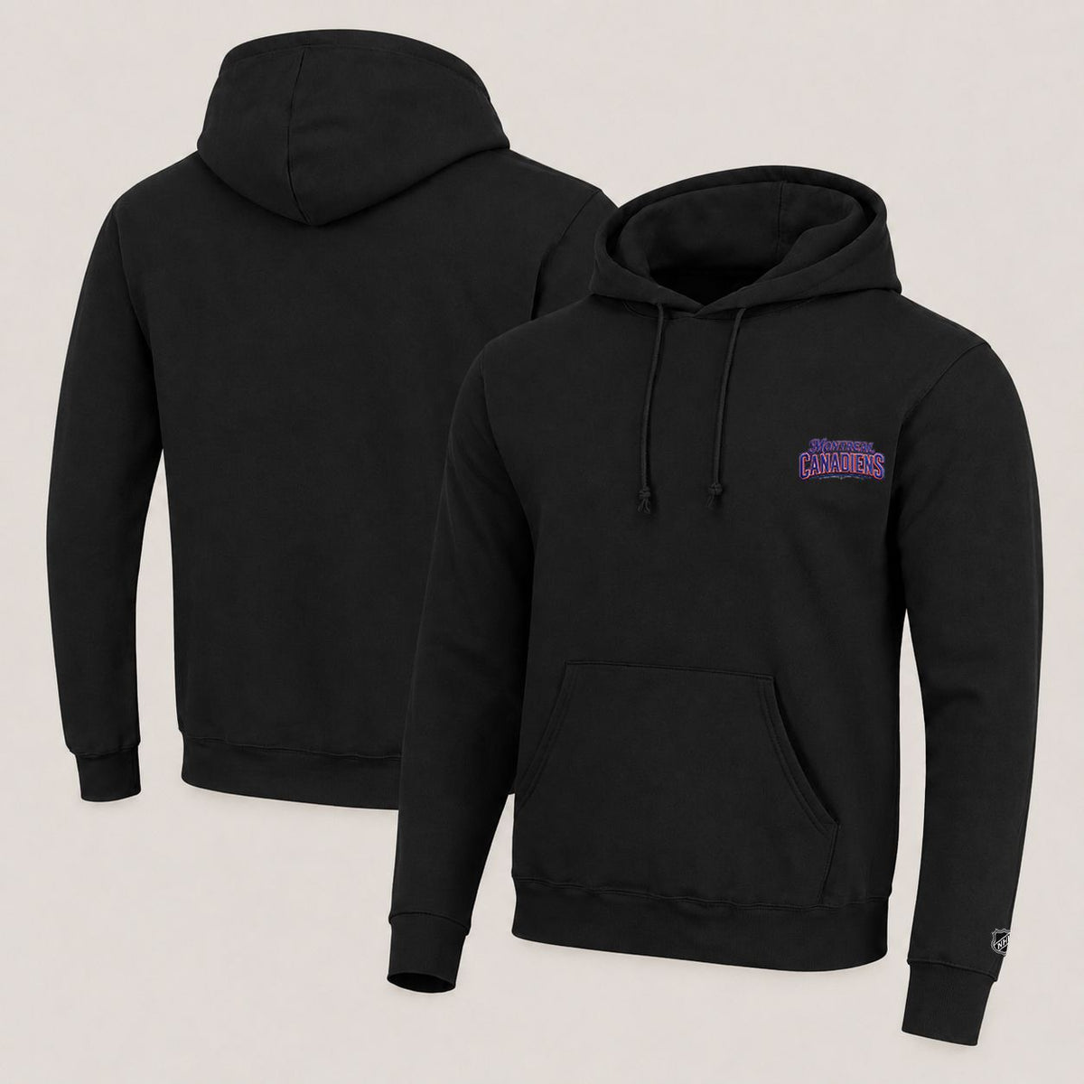 044 Montreal Canadiens Pullover Hoodie - Embroidered Logo Fleece Sweatshirt