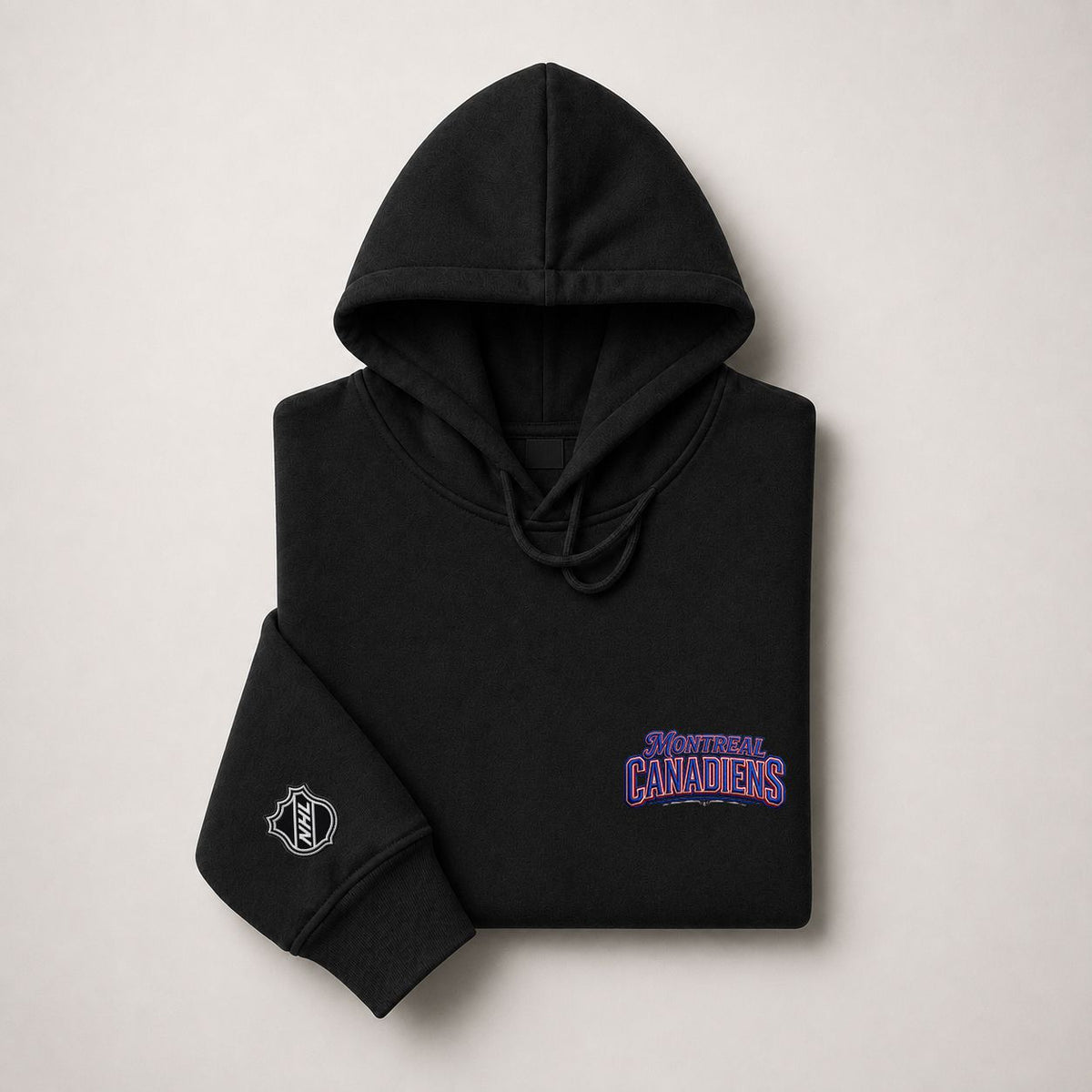 044 Montreal Canadiens Pullover Hoodie - Embroidered Logo Fleece Sweatshirt