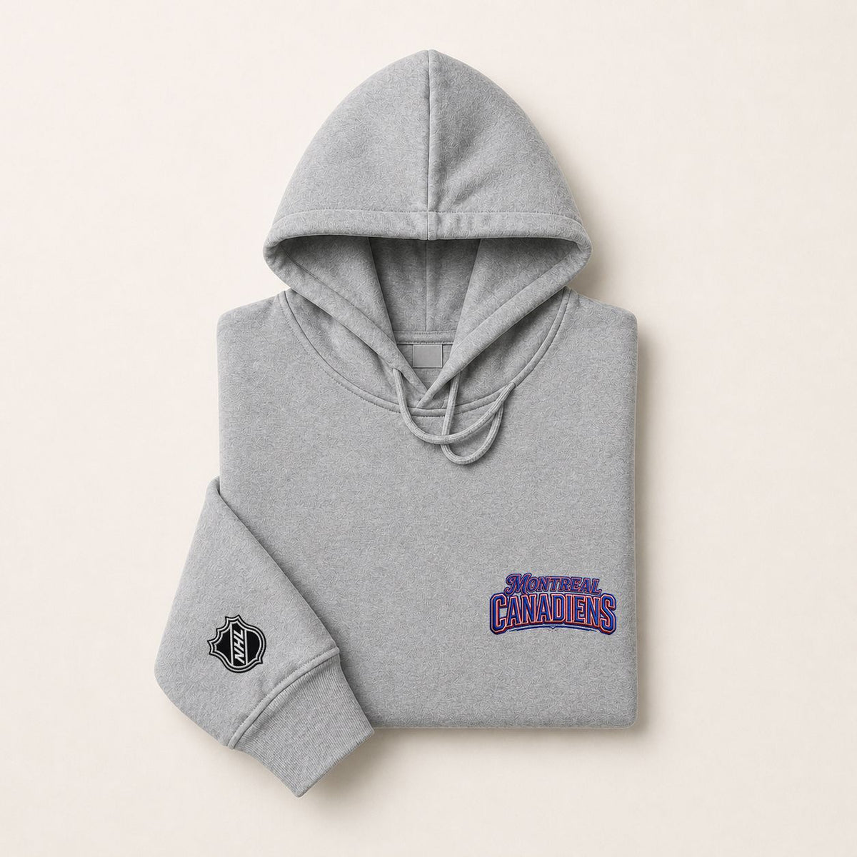 044 Montreal Canadiens Pullover Hoodie - Embroidered Logo Fleece Sweatshirt