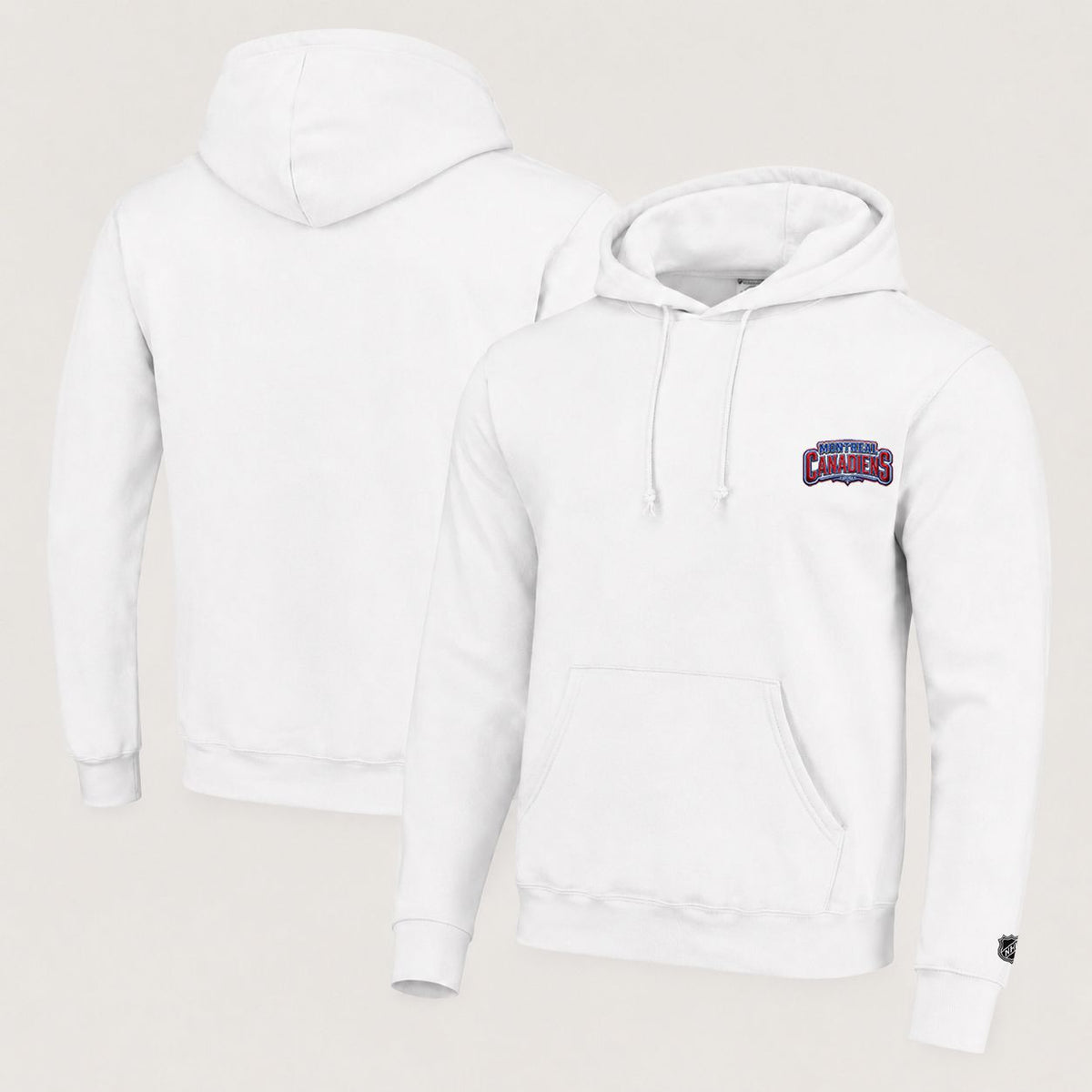 044 Montreal Canadiens Pullover Hoodie - Embroidered Logo Fleece Sweatshirt