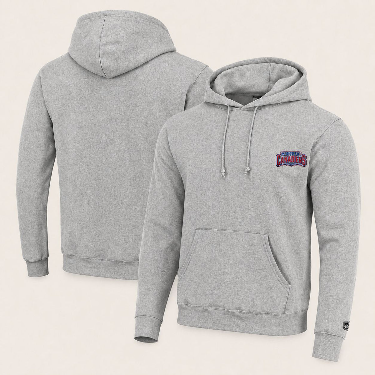 044 Montreal Canadiens Pullover Hoodie - Embroidered Logo Fleece Sweatshirt