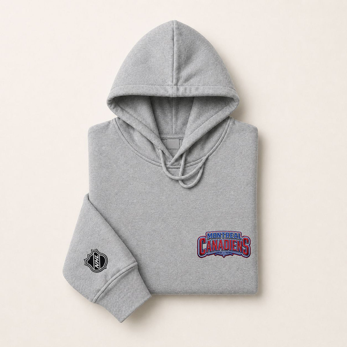 044 Montreal Canadiens Pullover Hoodie - Embroidered Logo Fleece Sweatshirt