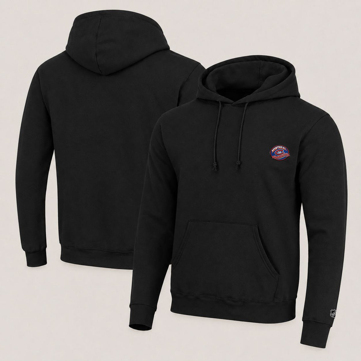 045 Montreal Canadiens Pullover Hoodie - Embroidered Logo Fleece Sweatshirt