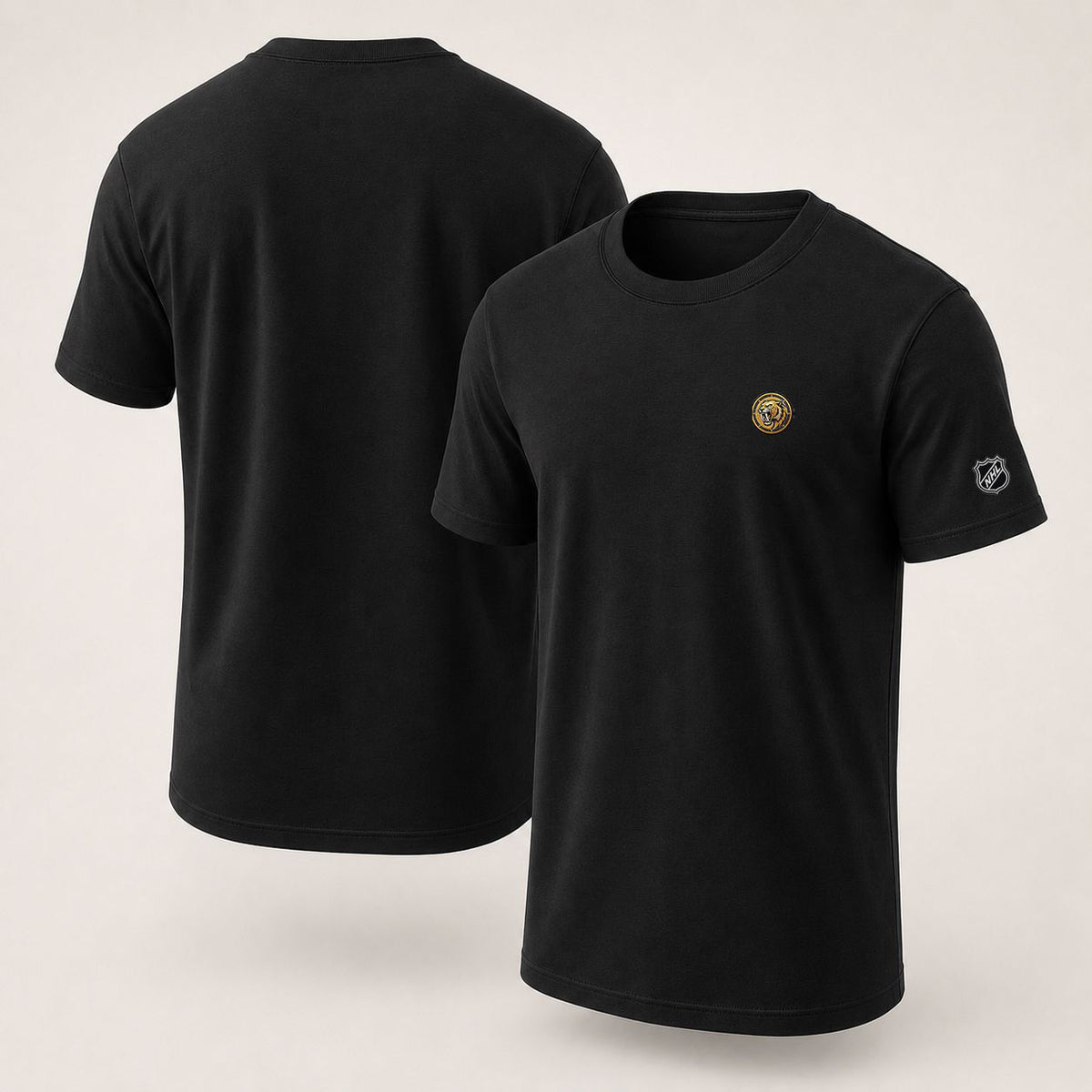 046 Nashville Predators Puff Embroidered Logo T-Shirt - Unisex Short Sleeve Tee