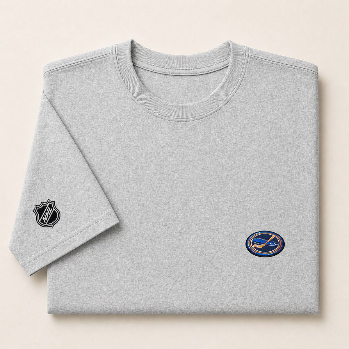 052 New York Islanders Puff Embroidered Logo T-Shirt - Unisex Short Sleeve Tee