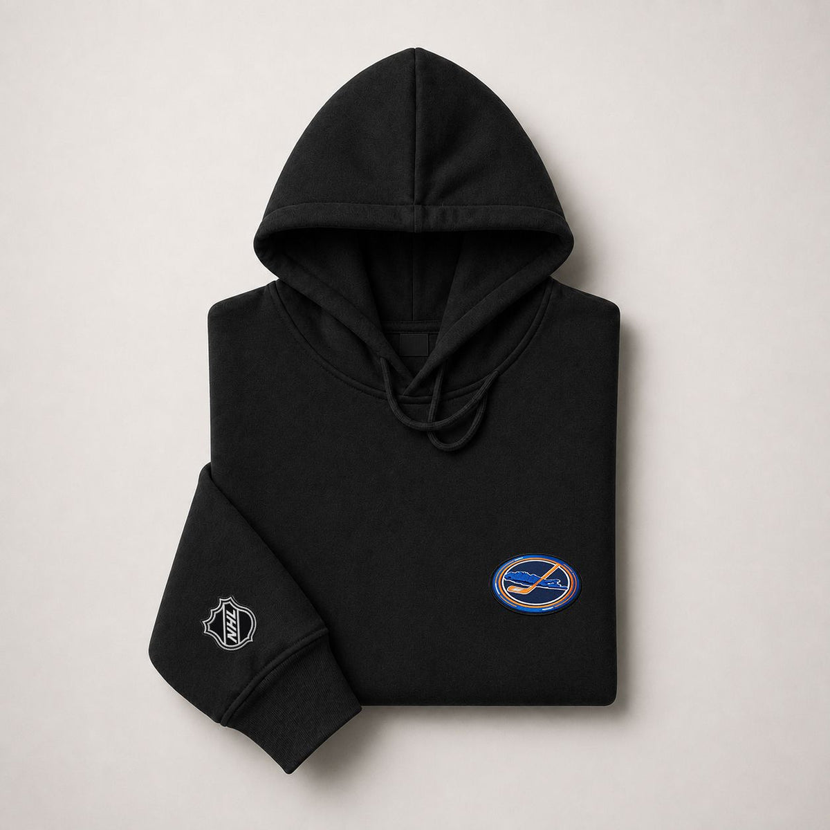 052 New York Islanders Pullover Hoodie - Embroidered Logo Fleece Sweatshirt