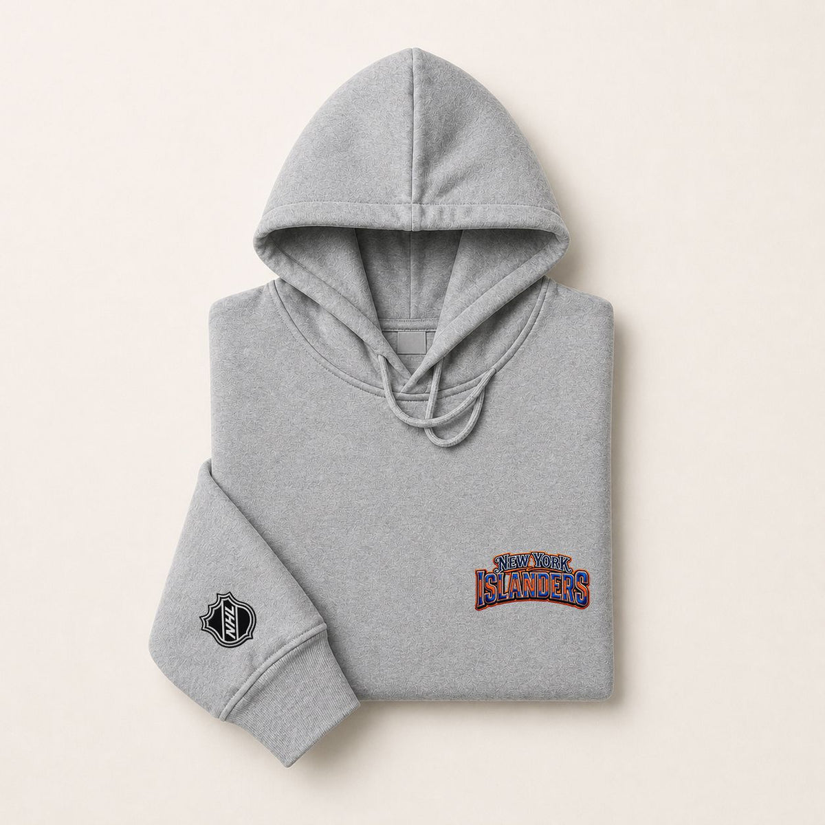 053 New York Islanders Pullover Hoodie - Embroidered Logo Fleece Sweatshirt