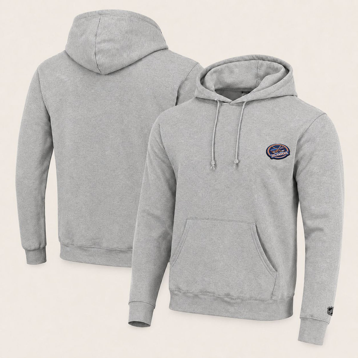 054 New York Islanders Pullover Hoodie - Embroidered Logo Fleece Sweatshirt
