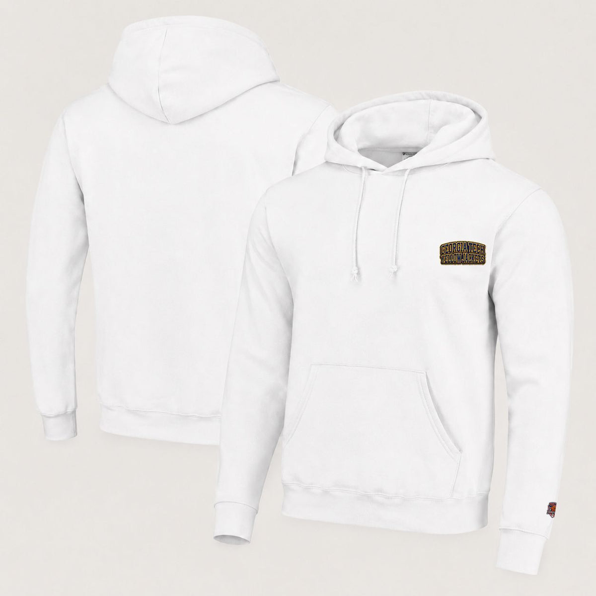056 Georgia Tech Yellow Jackets Pullover Hoodie - Embroidered Logo Fleece Sweatshirt