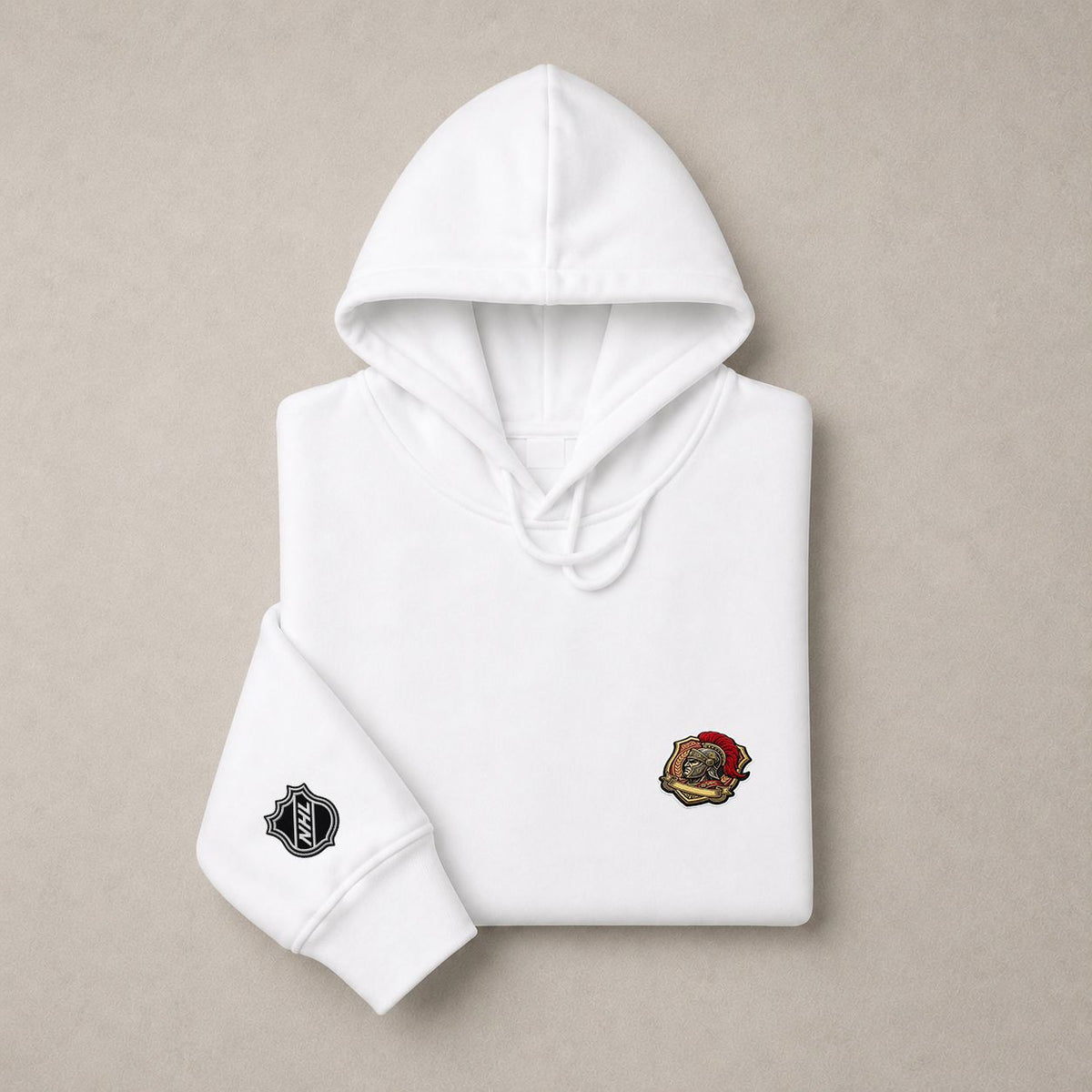 058 Ottawa Senators Pullover Hoodie - Embroidered Logo Fleece Sweatshirt