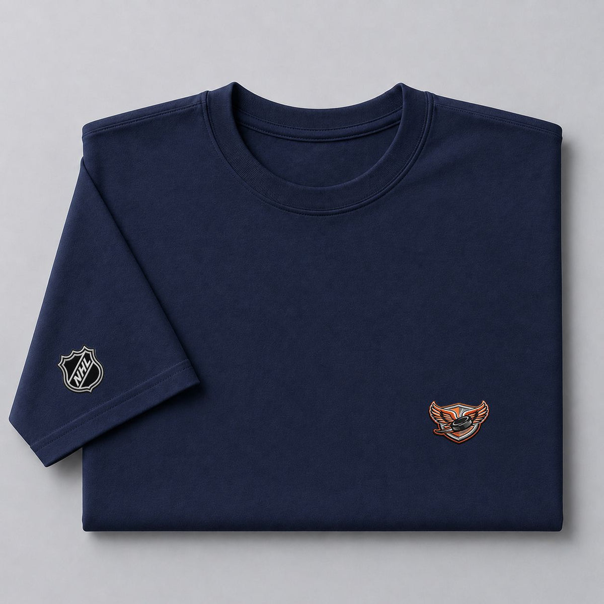 061 Philadelphia Flyers Puff Embroidered Logo T-Shirt - Unisex Short Sleeve Tee